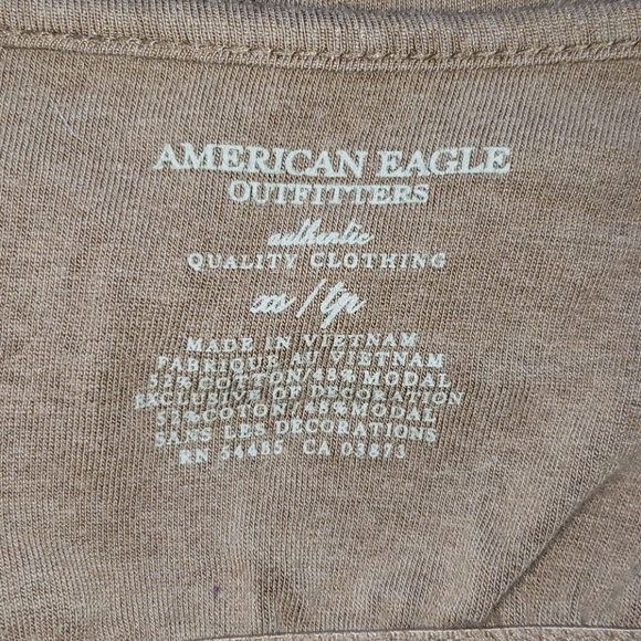 ! Beaded tan halter top - Picture 4 of 4